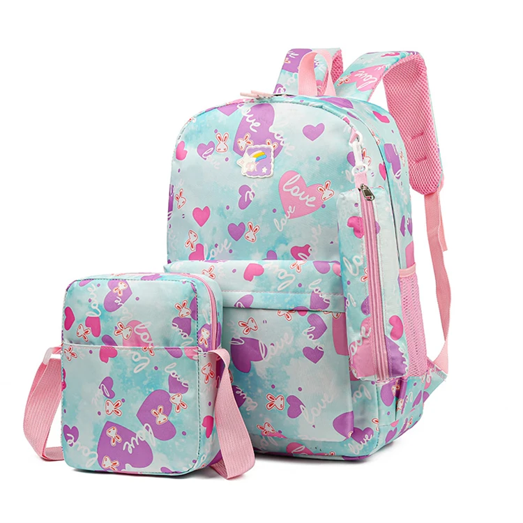 custom black logo print reusable fashion small girl book bag school for 8 year olds
