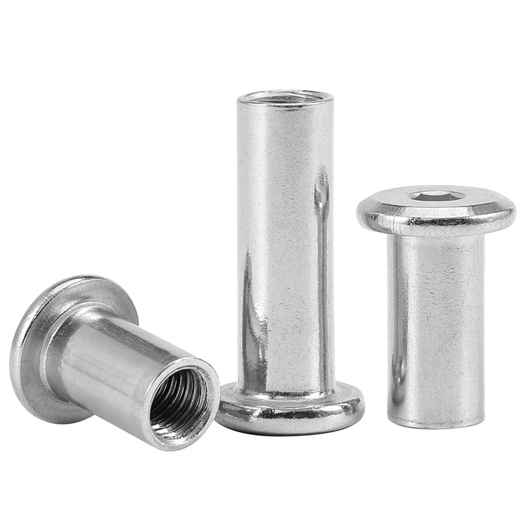Hex Socket Flat Chamfered Head Fittings for Wood Furniture Stainless Steel Chicago Screw Screws