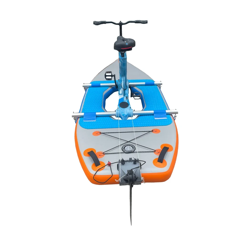 Good price single person sports aqua cycle water bike pedal boat bicycle