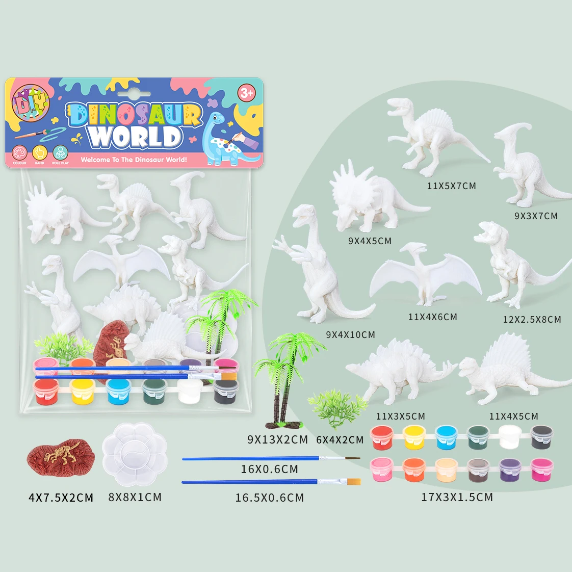 Wholesale Dinosaur Unicorn Art handmade toy craft 3D DIY drawing kit for kids