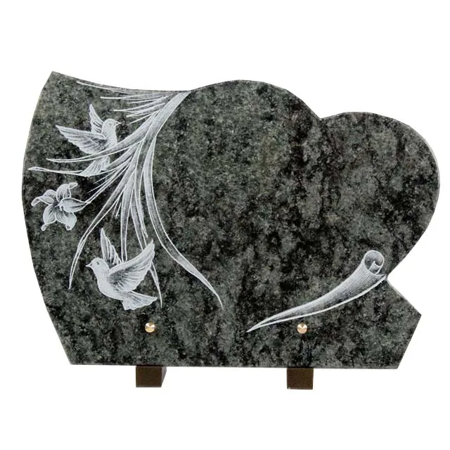 china wholesale funeral  plaque accessory with heart angel design
