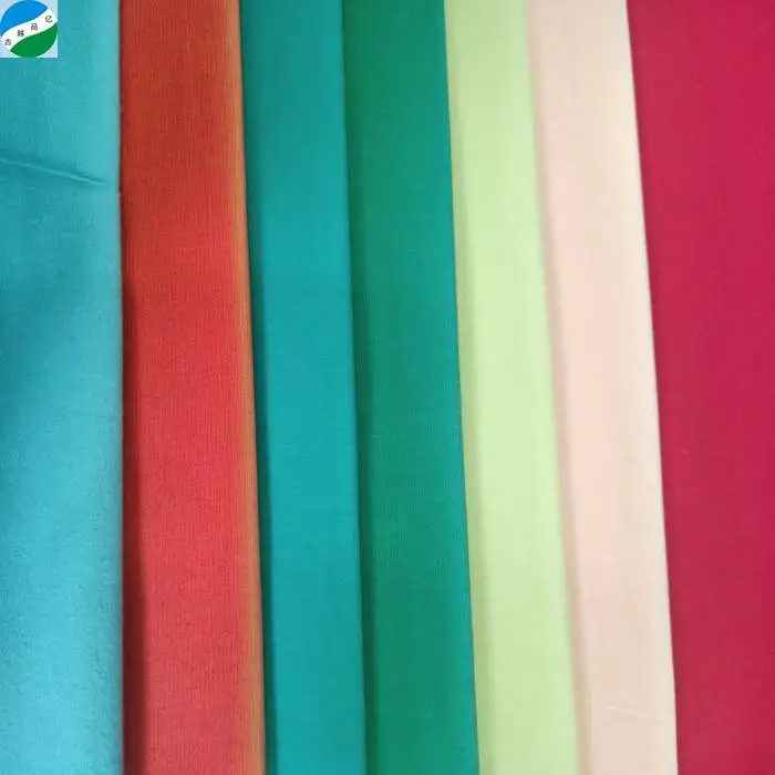 Hot selling cotton woven dyed stretch poplin stock lot fabric in China Textile
