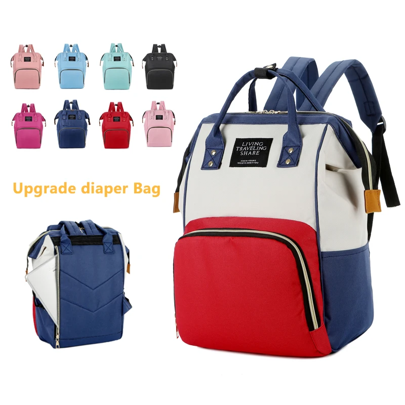 Custom newest baby stroller school mother nappy Nappy handbag Mommy mom and baby travel Diaper Bag backpack for girl