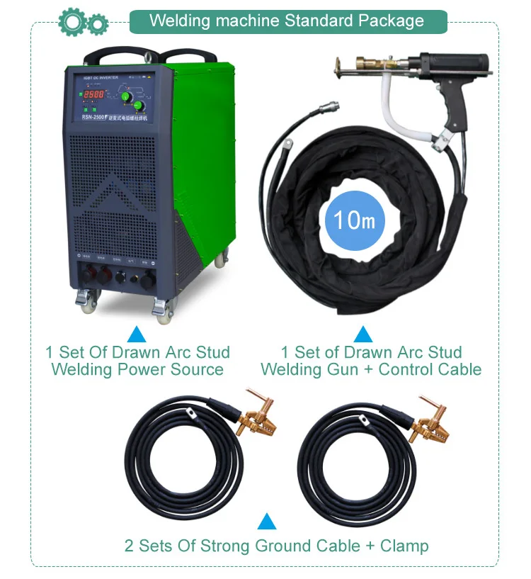 RSN-2500LANGCUI-DRAWN-ARC-STUD-WELDING-MACHINE drawn arc stud welder Stud welding torch