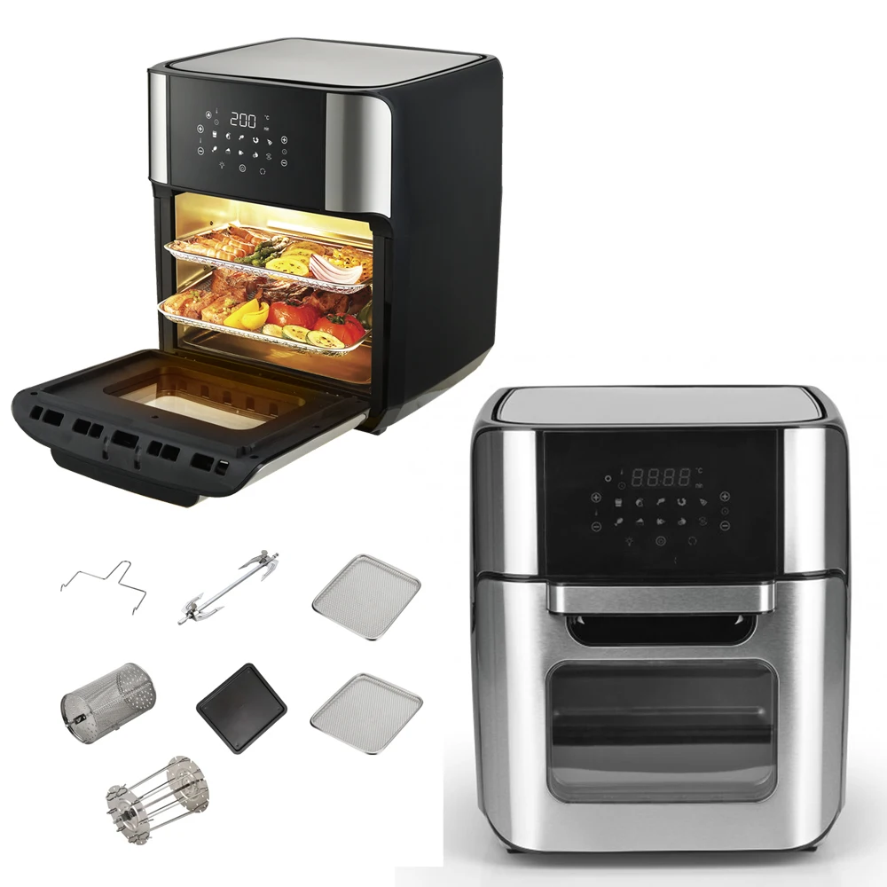 Бытовая воздушная фритюрница большой емкости 12 л, аппарат для картофеля фри и электрическая духовка без дыма, кухонные приборы, комбинированная воздушная фритюрница