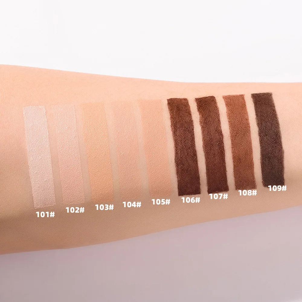 Private Label Makeup Foundation Full Coverage Liquid Foundation Wholesales 9 Colors Female Waterproof Cream Foundation
