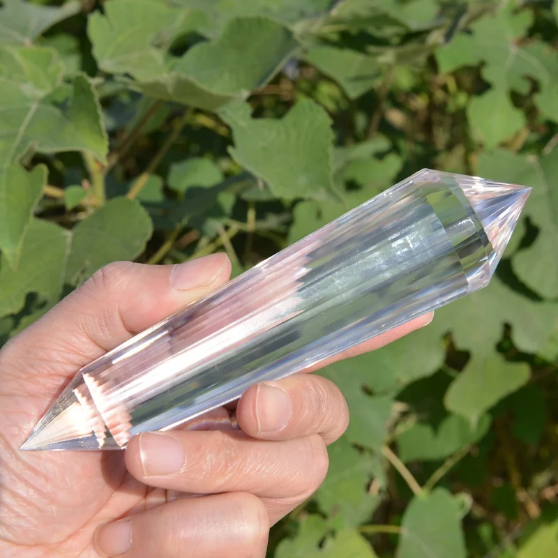 Natural Real Tibet Himalayan High Altitude high frequency 36 sided Vogel double points gemstone crystal wands