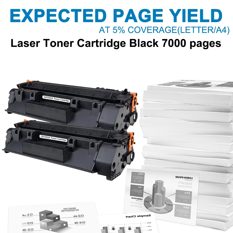 Q7553X Compatible for P2015/2014 / LBP-3310/3370 Printer Toner Cartridge