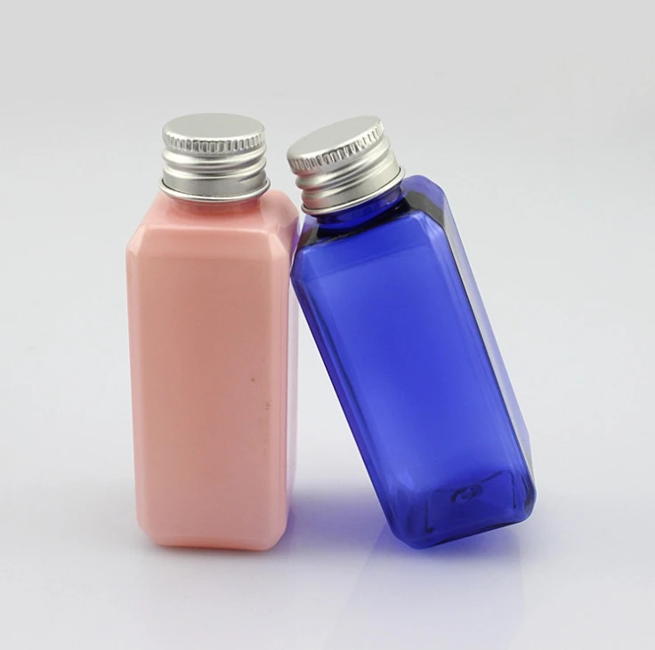 50ml Plastic Bottles Aluminum Metal Cap Lid Cover Shampoo Lotion Perfume cosmetic Medical packaging 151