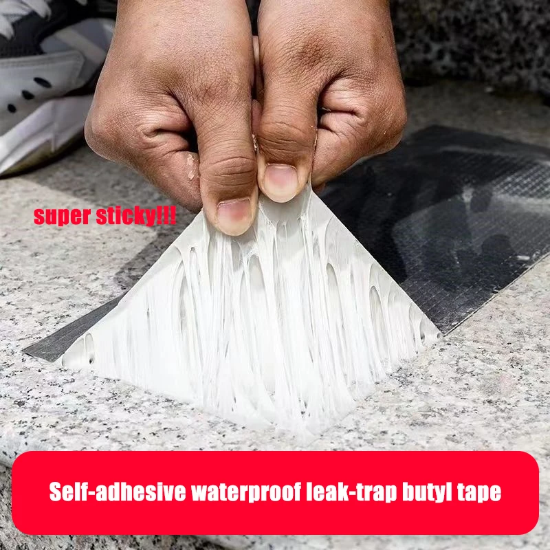 Waterproof leak butyl duct tape waterproof high temperature solar panel 4 inches butyl tape