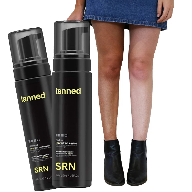OEM Custom Fake Mousse Dark Tan Spray Private Label Organic Self Tanning Foam