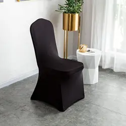 Polyester Spandex Stretchable Banquet Couvertures de chaise de mariage Decoration Dining Wedding Chair Covers