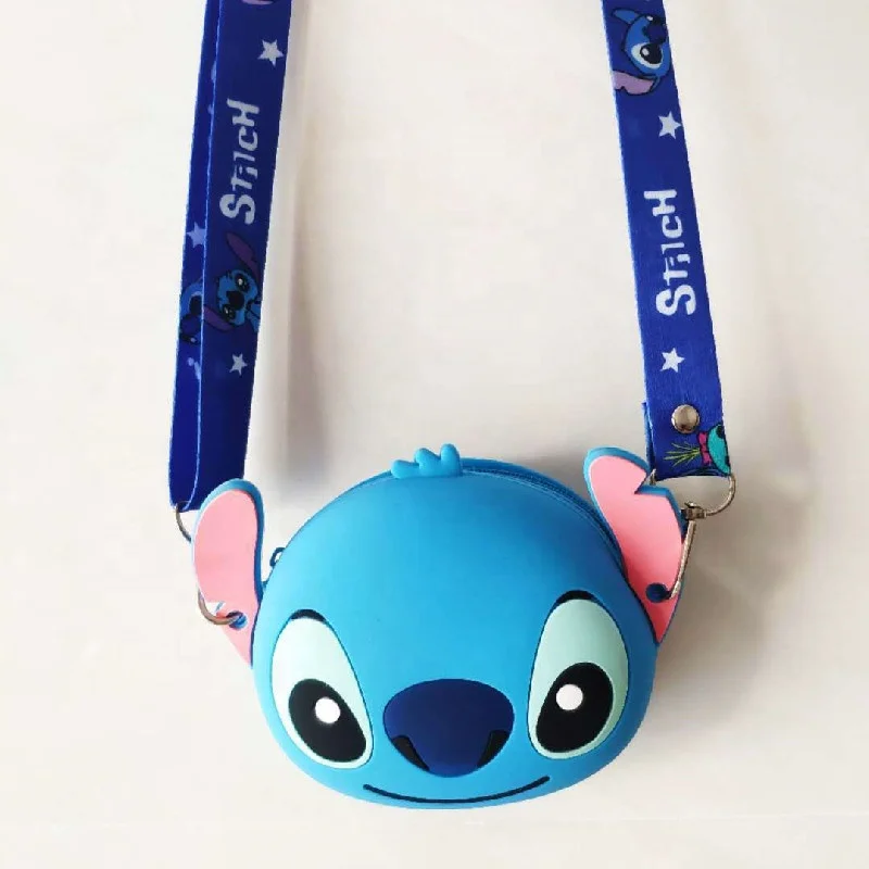 
cute Mini Cartoon girl leather silicone zero Lovely versatile decorative crossbody bags kids purse 
