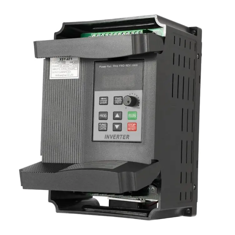 Универсальный регулятор частоты VFD 2.2KW 12A 220 V привод электродвигателя переменного тока однофазный трехфазный инверторный AT1-22