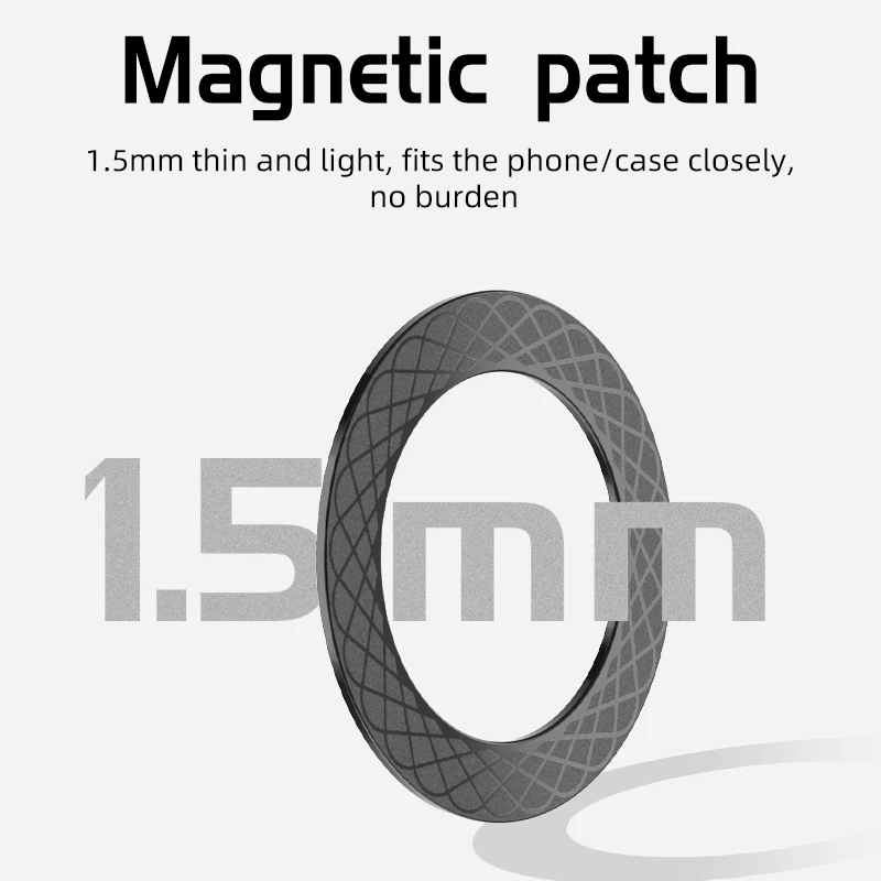 T12 Wholesale Metal Plate Support Wireless Charger Magnetic Sticker Ring for Magsafe iPhone Case 14 13 12