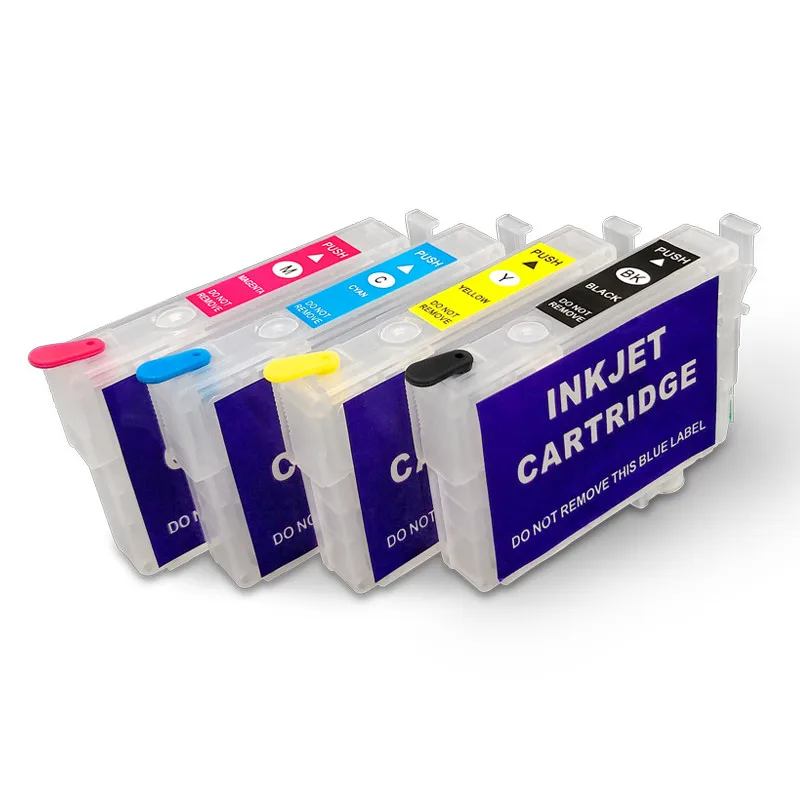 Ocbestjet 4 вида цветов/комплект T0731HN-T0734HN Refillable патрон чернил для принтера Epson T40W TX219 TX200 TX20 TX400 TX410 TX510FN TX550W TX600