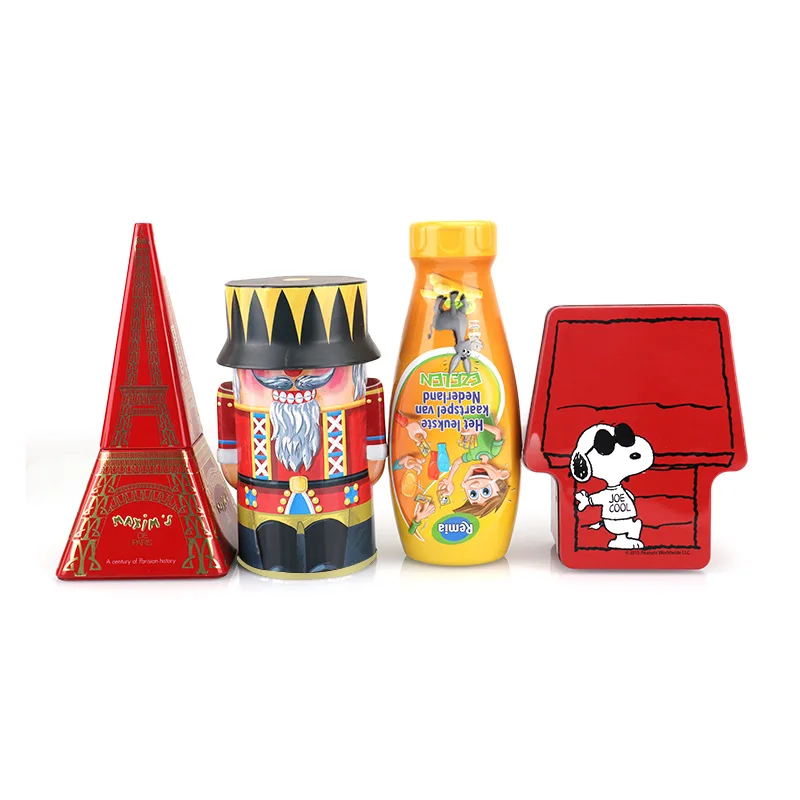 Hot Selling Creative Christmas Exquisite Packaged Case Tin Metal Gift Tin Box For Candy