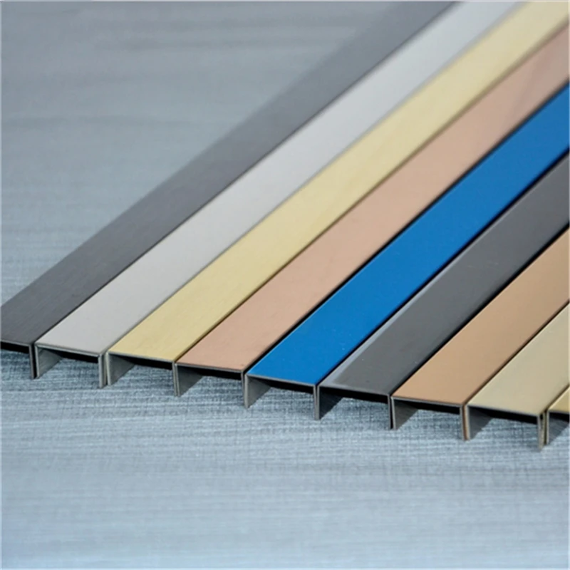 OEM &ODM Factory Stainless Steel Tile Accessories Protective Tile Trim 304 316 201 Skirting Baseboard