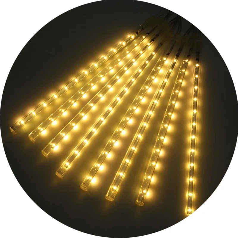 luz de meteoro 50cm waterproof led meteor shower light cold white decoration light for xmas