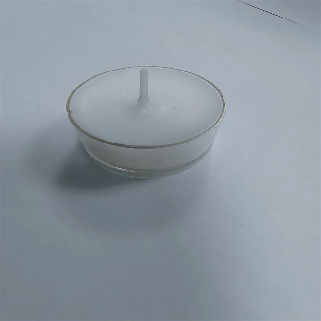 100% Natural White Beeswax Tealight Candles in Clear Plastic Cups 4 Hours Burn time Pack of 24