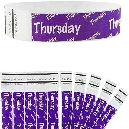 Custom wedding party celebration tyvek RFID ticket RF