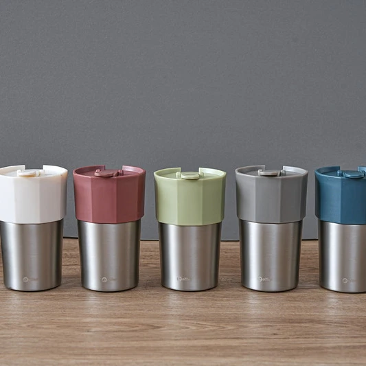 Modern Stock 10oz Tumbler Stainless Steel Double Wall Insulated Coffee Tumbler With BPA-Free Flip Lid For Driving