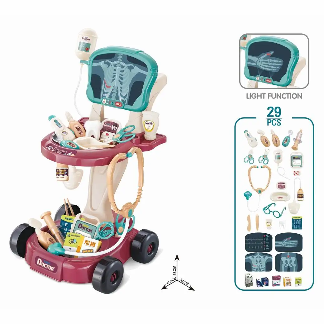 2024 Best Gift New Arrival Children Pretend Play Doctor Tool Stethoscope Toy Set Educational Plastic Medical Play Gear