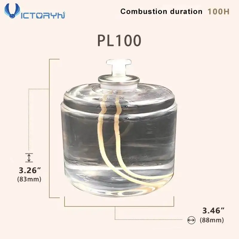 100 Hour Long Lasting Unscented Liquid Wax Candle Perfect for Any Room & Any Occasion