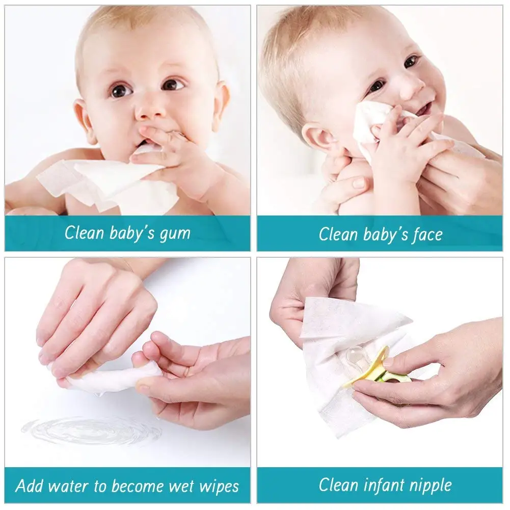 Wet And Dry Disposable Cotton Facial Tissue Pure Cotton Face Towel Tissu Paper