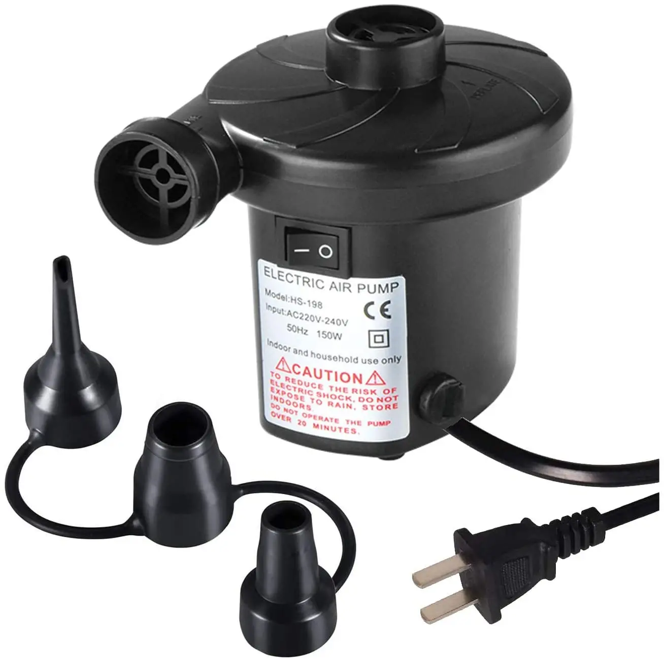 GS ROHS CE air pump electric for air mattress air toy floating HS-198