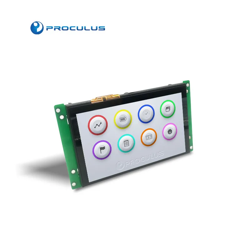 Proculus 5 inch display UART Serial tft display module hmi lcd touch screen Commercial Screen Smart TFT LCD Module