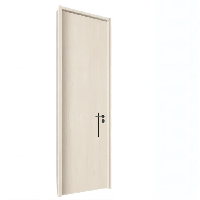 Pre Installed Wood Plastic Interior Doors Easy Installation Walnut Bedroom Waterproof Wood Interior Doors