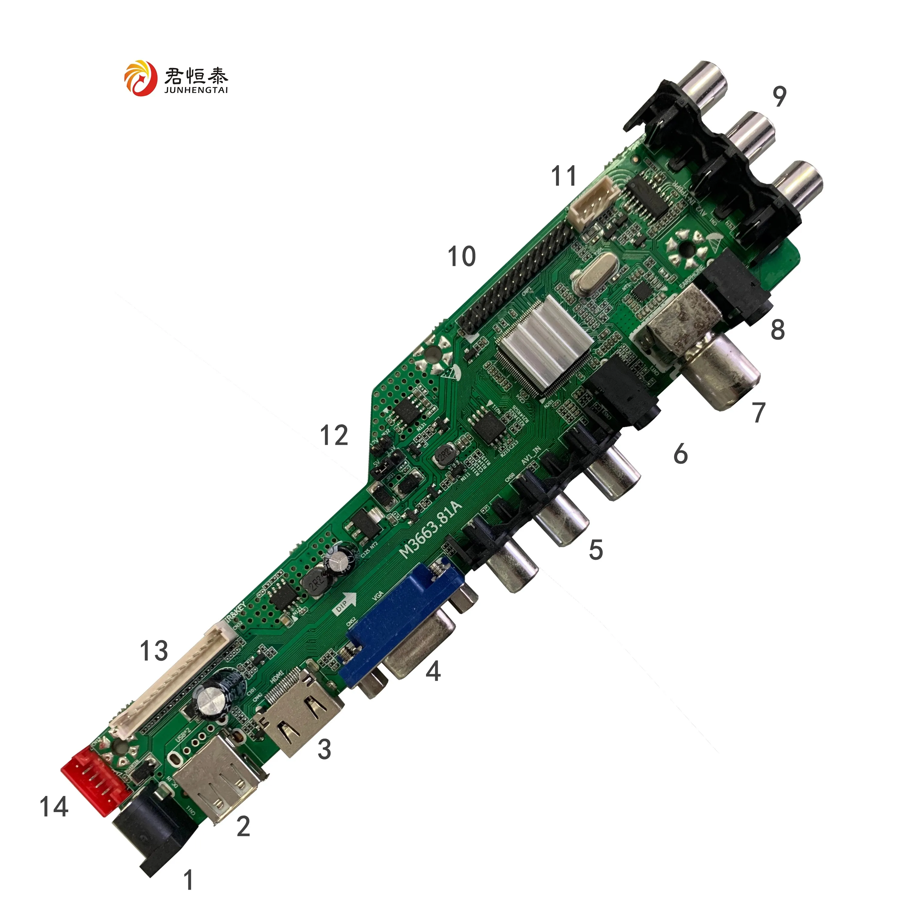 HD USB AV TV Spare parts Universal LCD Main Board With DVB-T2