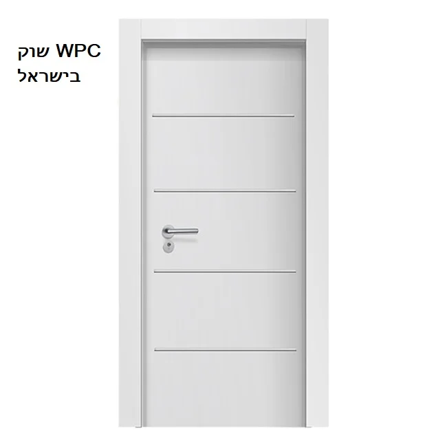 Horizontal door leaf 4 stripes Fashion Printing Production Line solid other wpc door interior