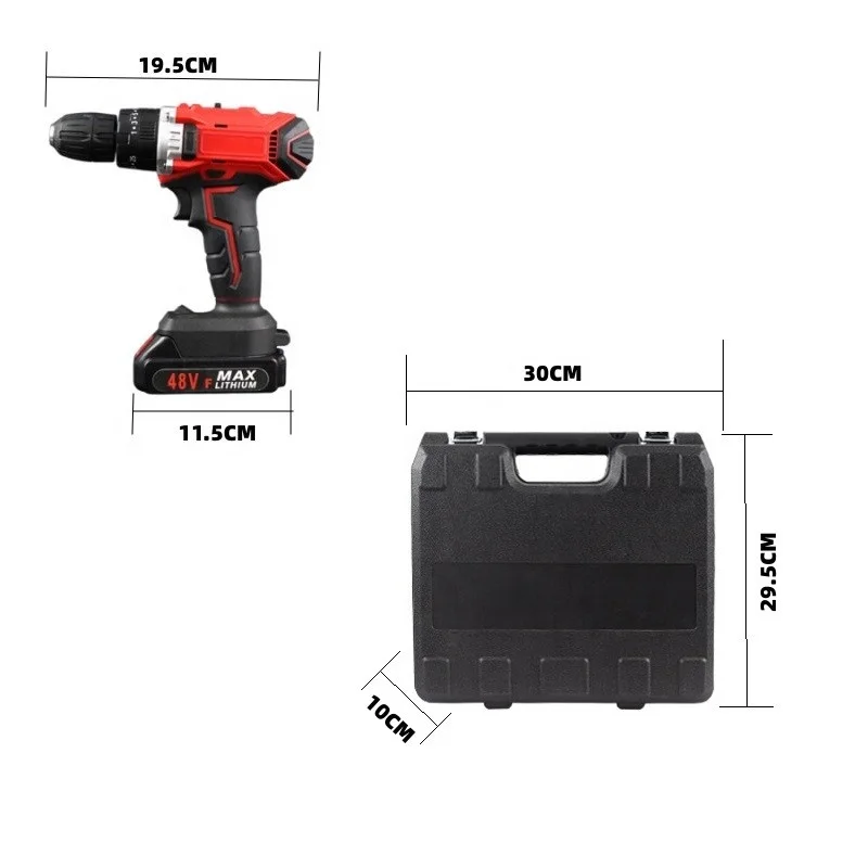 21V Brush All Copper Motor Electric Screwdriver With Impact Lithium Battery Screwdriver DIY Household Cordless power Screwdriver