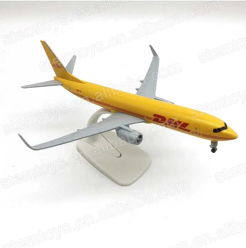 20CM B737-800 Airplane Models 1:200 Diecast DHL Airline Hot Selling Aircraft Model Toys for Collecting Holiday Gift Customizable