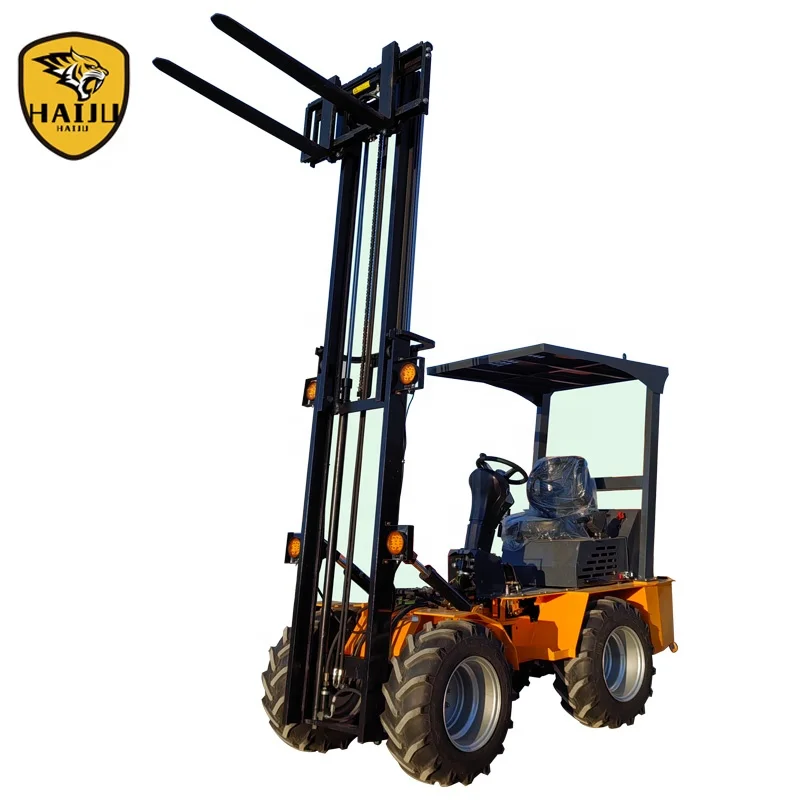 Payload Mini Articulated 4WD Rough Terrain Forklift BF1000 Beehives Carrying Forklift