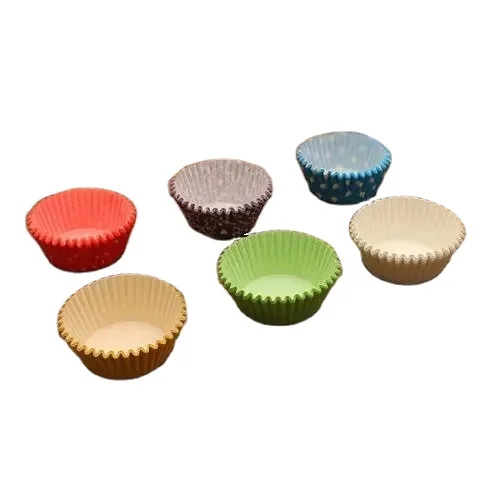 
Eco-friendly Cake Cup Molds Grease-Proof Paper Colorful Cupcake Liner 