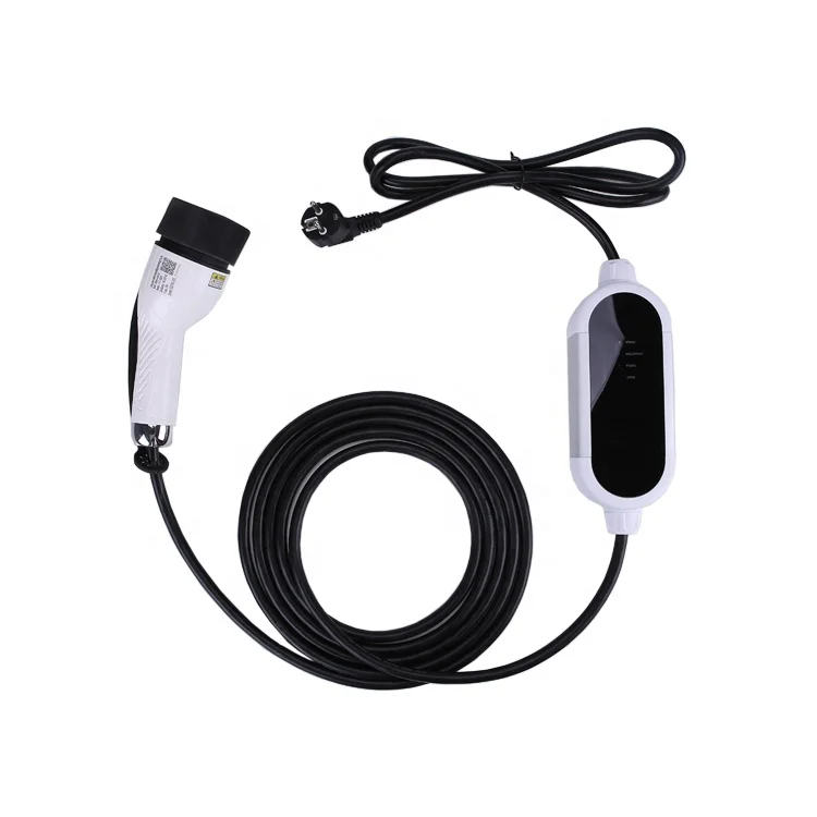 
3.6KW Portable Current Switching AC EV Charger 5M Cable Type 2 Current Adjustable 8A 10A 13A 16A EV Fast Charging Station 