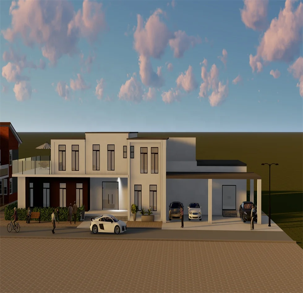 Cheap Villa New Design Portable Two Story Structure Customized Prefabricada Luxury Villa Prefabriqu Light Steel Villas House