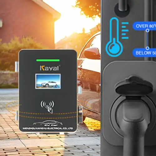 
KAYAL 5m cord home portable ev charger 11kw 22 kw type 2 ev charging wallbox 