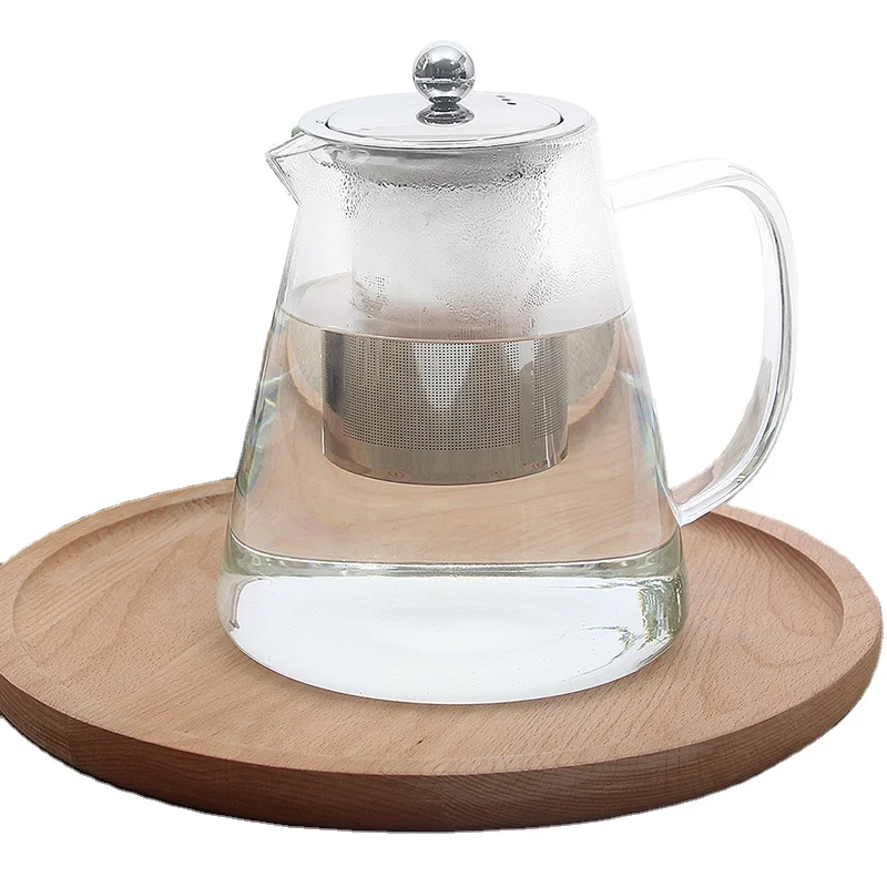 2021 HOT SALES hand made heat resistant borosilicate glass teapot glass tea set glass pot