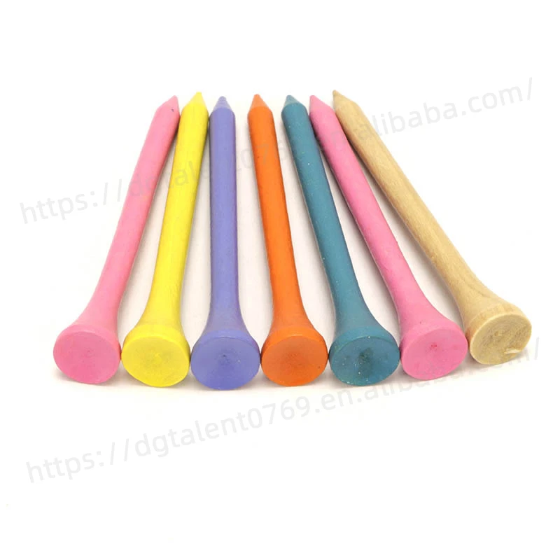 Tailai Outdoor Nails Supplies Professional Tees Side Tees Outdoor Aids Golfing Balls Holding Nail Wooden Peg Golfs Course Tee