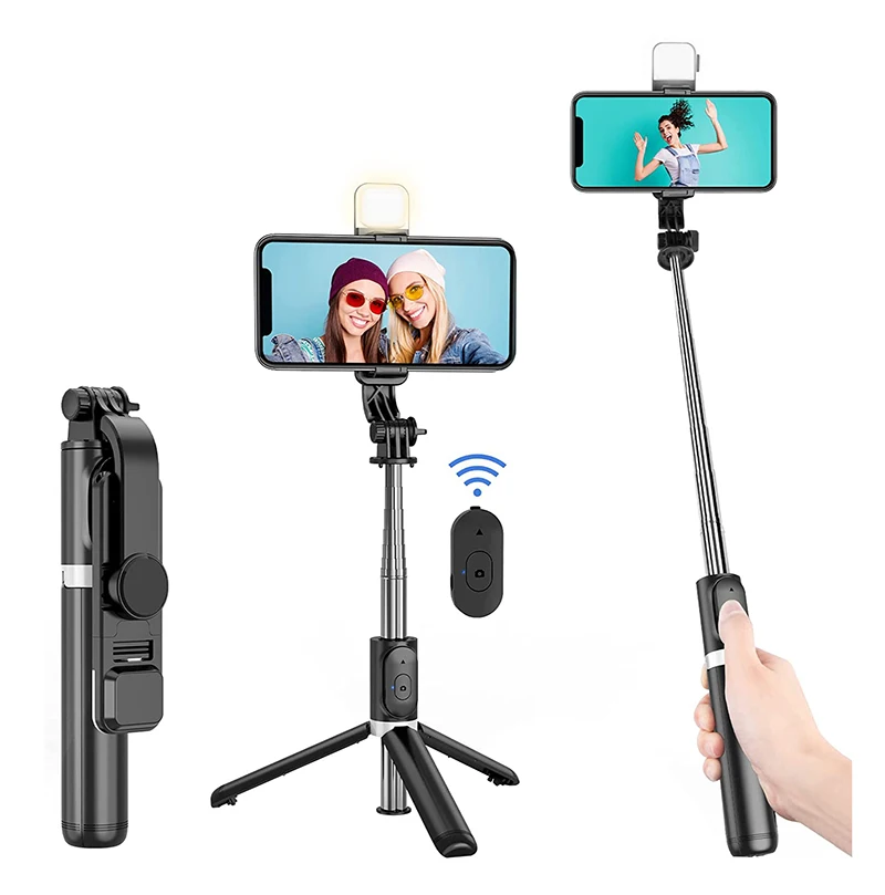 New Products 65CM~100CM Flexible Selfie Stick with Remote Video Tripod For Gopro Travel Multifunction Selfie Stick For Tik Tok