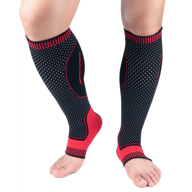 Men Women OEM M L XL Size Calf Sleeve Leg Compression Socks Shin Splint Support