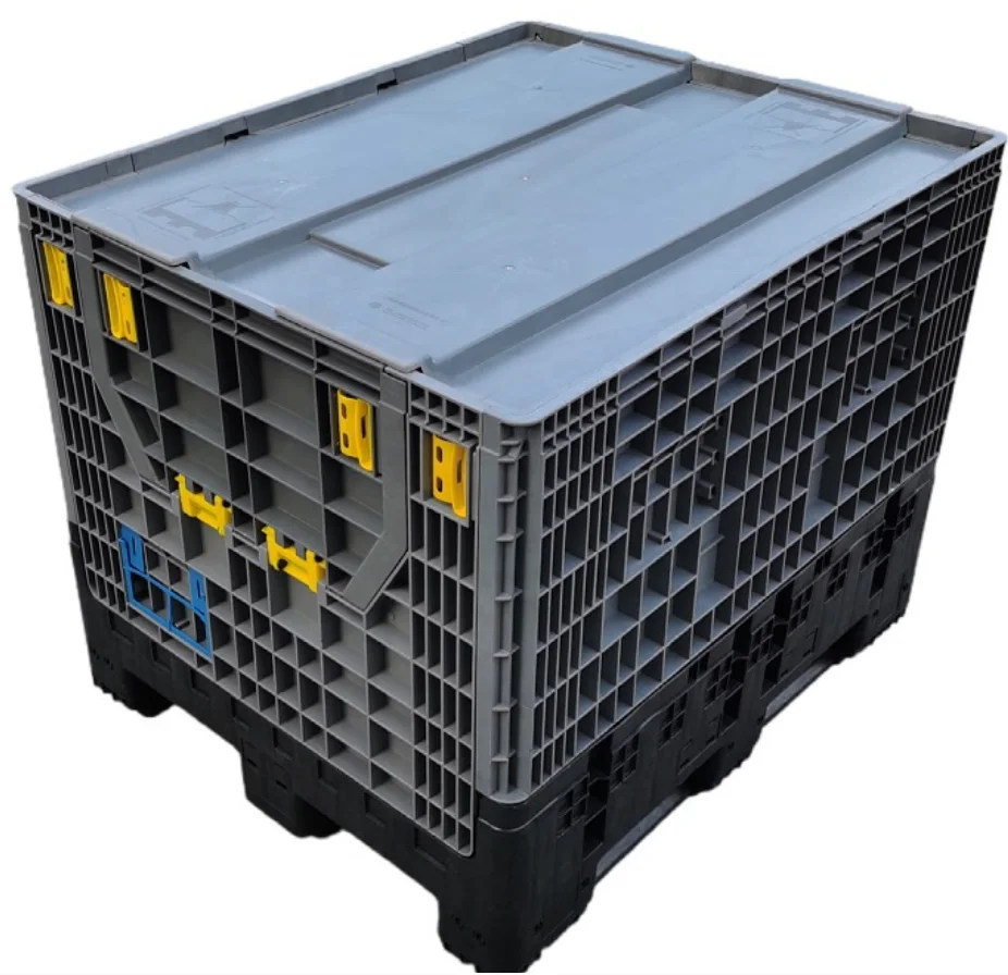 1200x1000x760mm Large size  Plastic Stackable agricultural fishery pickle container Container pallet box crate