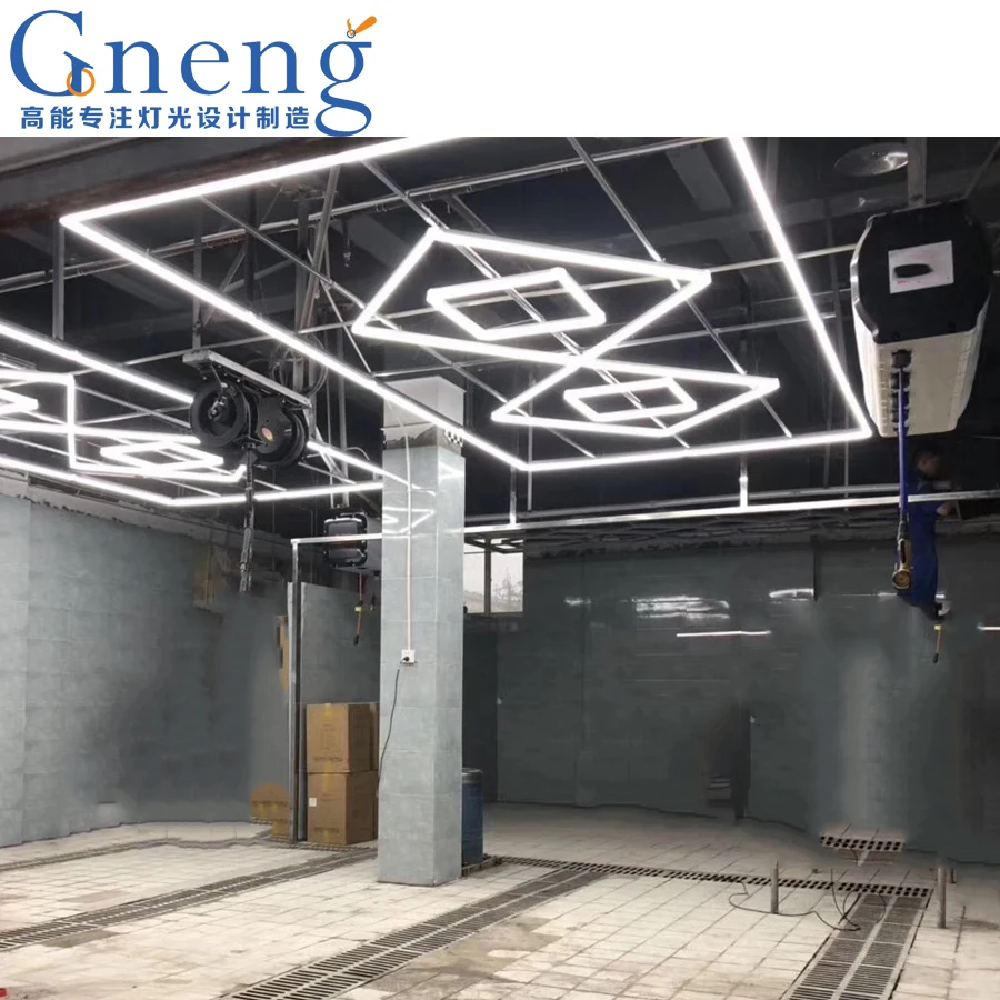 ZT2088 DIY 2020 high CRI 2400 * 4800mm workshop car detailing lights garage lamp industrial lighting