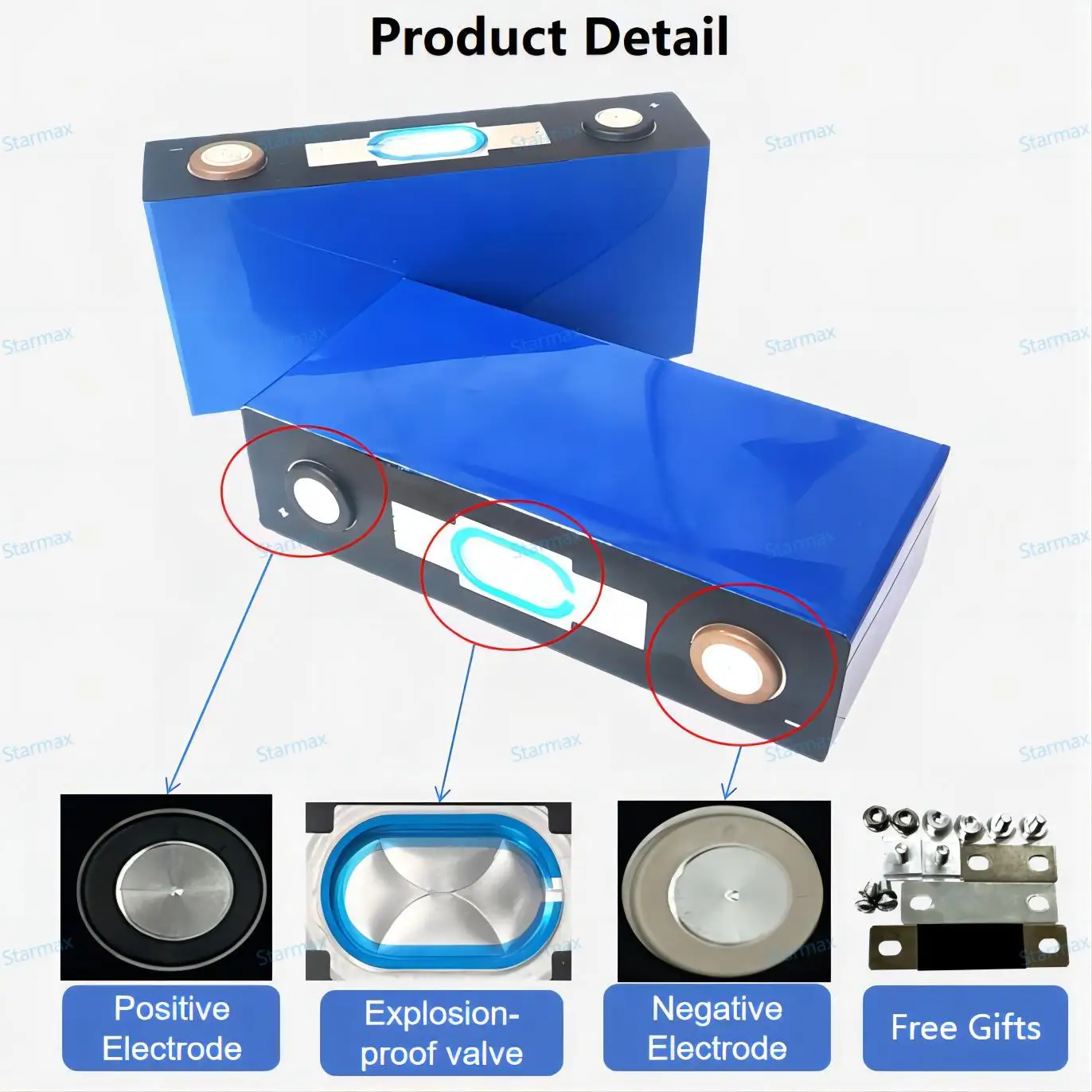 Starmax Catl 3.7V 158Ah Nmc 811 Battery Lithium Fast Charging Capability Prismatic Ncm Rechargeable  Electric Vehicles Battery