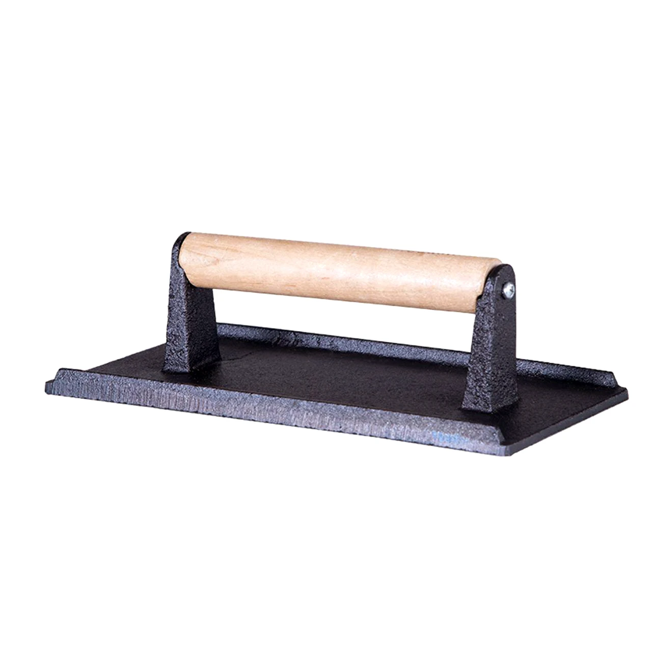 Kitchen Utensils Cast Iron Barbecue BBQ Grill Steak Heavy-weight Bacon Sausage Bacon Burger Grill Press With Wooden Handle