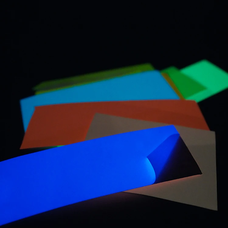 Custom Night Glow In Dark Sticker Die Cut Vinyl Color Waterproof Luminous Sticker Glowing Sticker